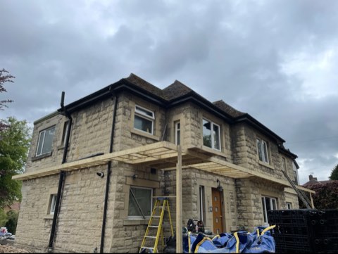 Full exterior transformation, cedar and K-Rend