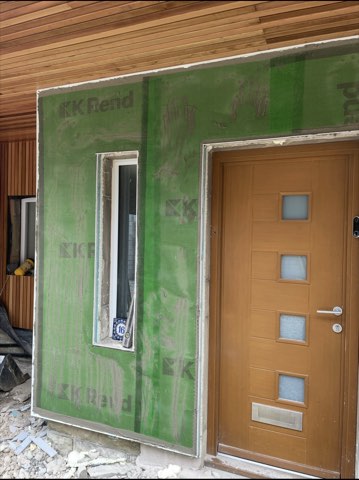 Full exterior transformation, cedar and K-Rend