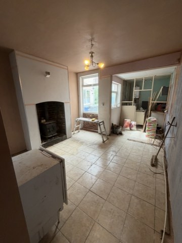 Terraced house, knock-through